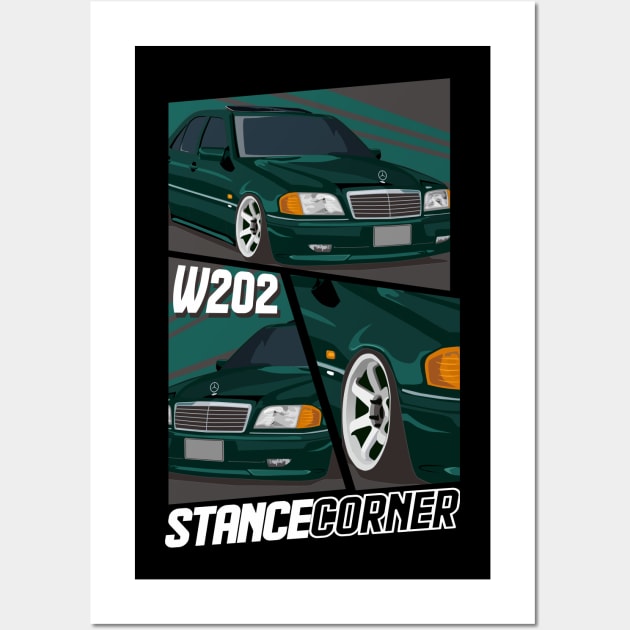 w202 mercedes Wall Art by vespatology